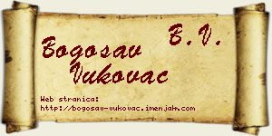 Bogosav Vukovac vizit kartica